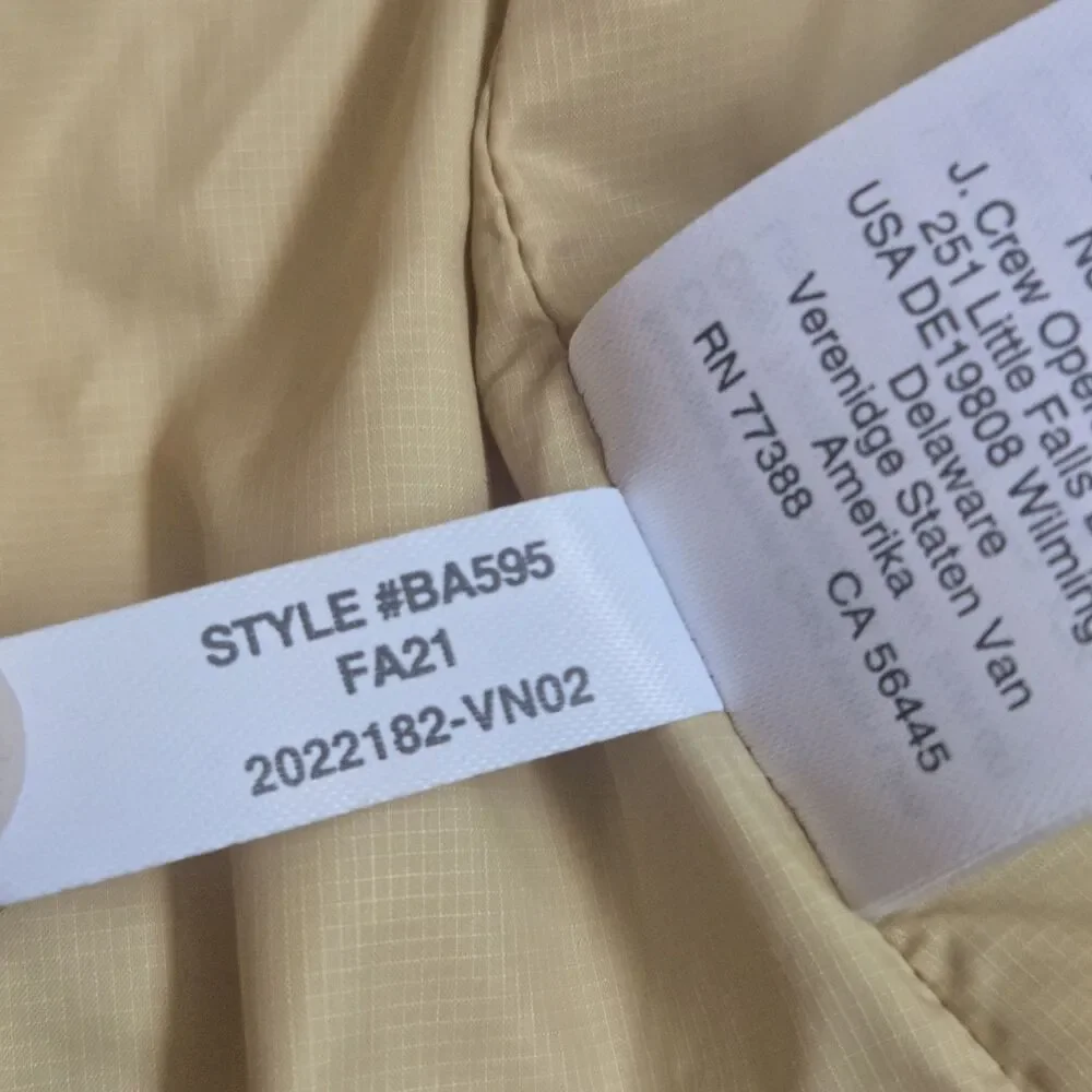 J.Crew Signature Puffer Jacket Women Small S Mint Green Primaloft Insulated Coat